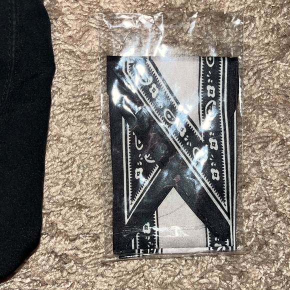 Y2K Liz Claiborne black purse with NIB purse scarf black and white - Picture 5 of 7